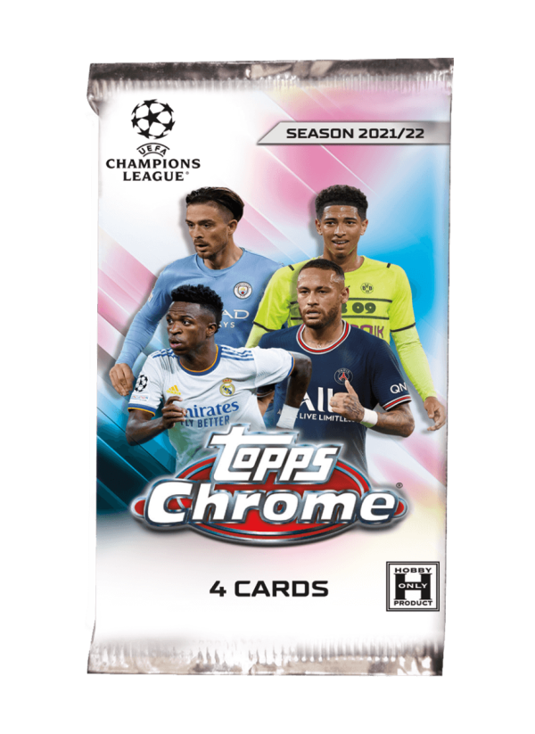 2022 Topps Major League Soccer Chrome Hobby Box (18 Packs/4 Cards: 1 Auto)