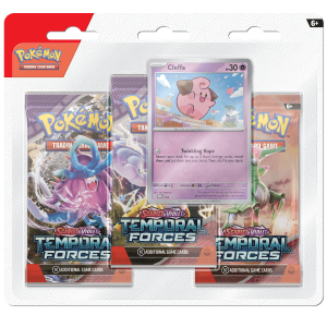 Pokémon TCG SV5.0 - Forces Temporelles- Tripack- Cleffa - Pokémart.fr