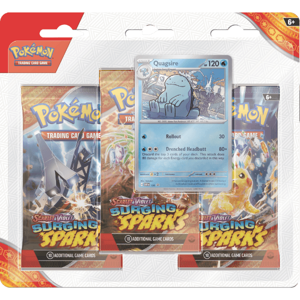 Pokemon TCG SV08 Surging Sparks Tripack Quagsire Pokemart