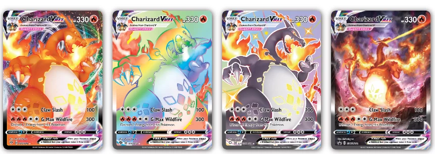 Cartes Pokemon métal or argent anglais français Vmax GX carte d